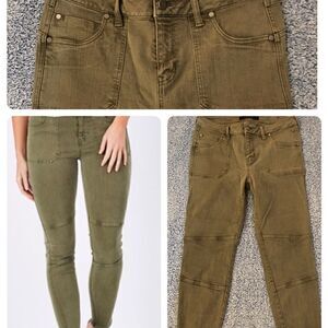 LIVER POOL ARMY GREEN FADE SKINNY JEANS! Great fit